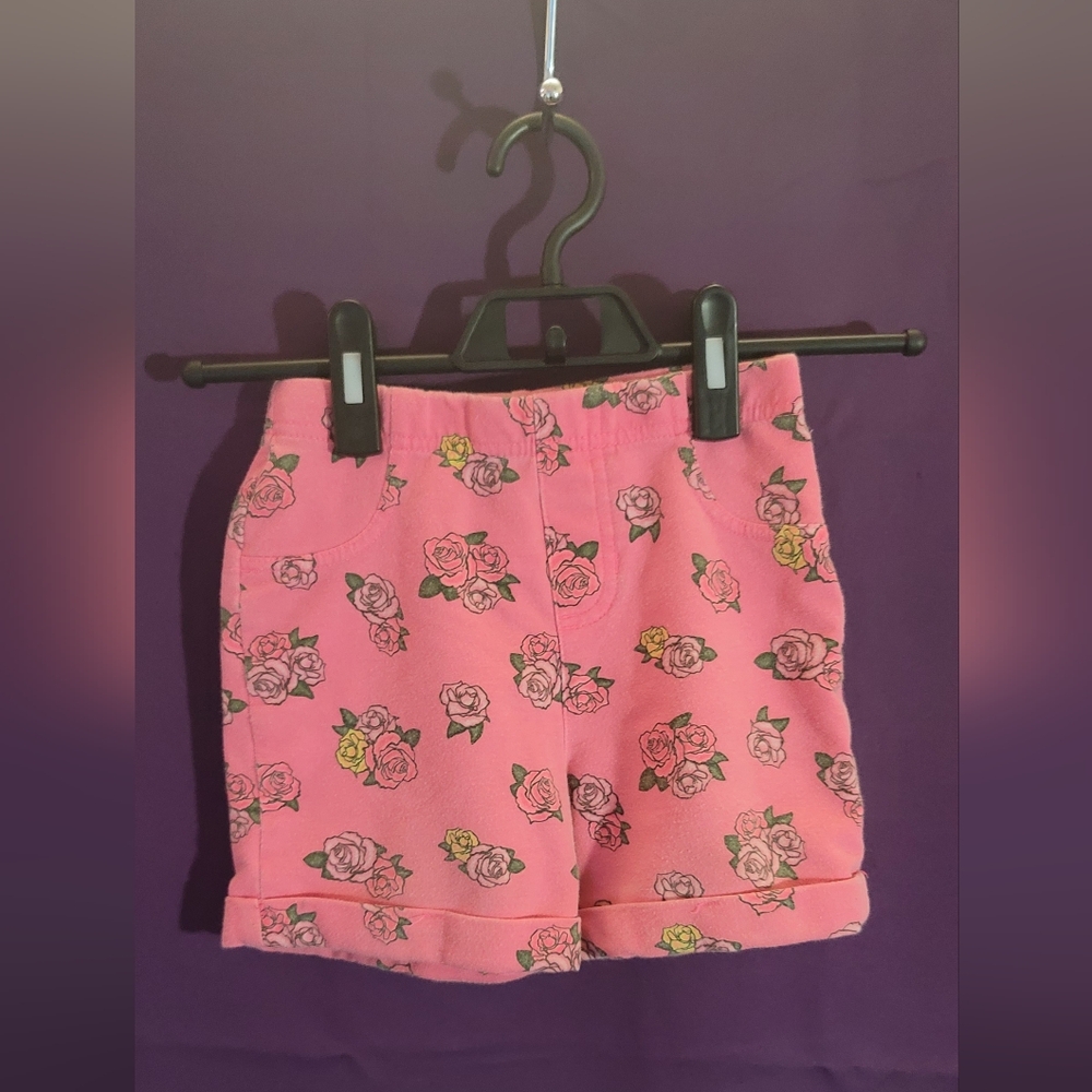 Garanimals Pink Rose Pattern Kids Shorts